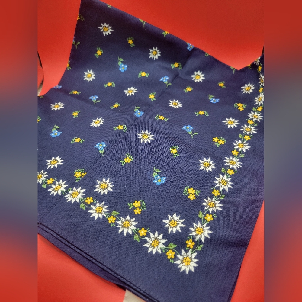 Edelweiss German Baumwolle Vintage NWT Scarf